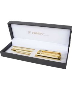 Pisaća garnitura Ceres 193366,zlatna, kemijska olovka + roler