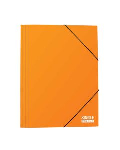 Fascikl kartonski Spree s klapnama i gumicom, 260x340 mm; narančasti