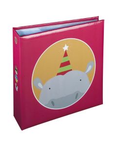 Album za slike Henzo 240x240 mm, 100 bijelih stranica za 200 slika dimenzija 100x150 mm, na ulaganje, Jungle Slon