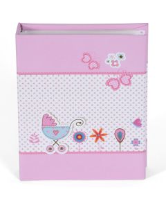 Album za slike Henzo, za 36 slika dimenzija 100x150 mm, na umetanje, Baby Moments, rozi