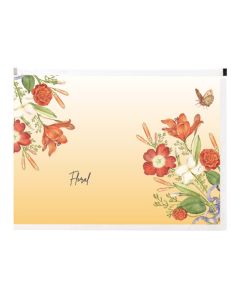 Kuverta PP A4; s zipom, 30 mm dno Spree Floral