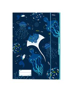 Fascikl s klapnama i gumicom, A3, More, Pelikan