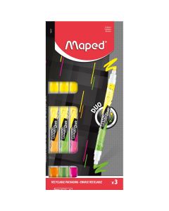 Tekstmarker Maped Fluo duo 3/1 blister