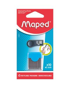 Mine za šestar + šiljilo Maped, blister