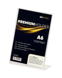 Nosač obavijesti L - okomiti A6 GO OFFICE 106x40xx150 mm