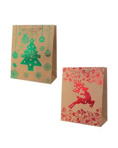 Vrećica ukrasna Spree art. 45121, 26x12x32 cm, Christmas Kraft