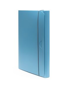 Mapa s gumicom B4 Holos 3 cm, polipropilen, dimenzija 35x25x3 cm, Fellowes, plava