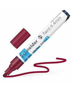 Flomaster Schneider, akrilni marker, Paint-It 340, 4 mm, bordo