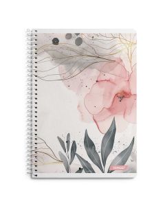 Bilježnica A4 karo watercolor 96 listova, sa spiralom