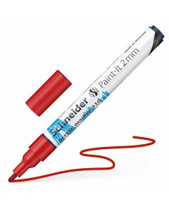 Flomaster Schneider, akrilni marker, Paint-It 310, 2 mm, crveni