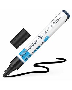 Flomaster Schneider, akrilni marker, Paint-It 340, 4 mm, crni