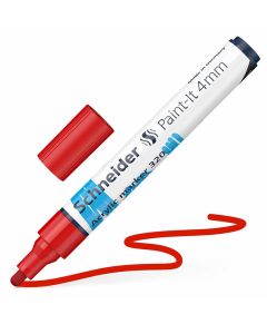 Flomaster Schneider, akrilni marker, Paint-It 340, 4 mm, crveni