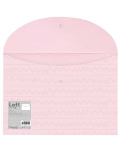 Kuverta s dugmetom PP A4, Foldermate Loft 31695 roza