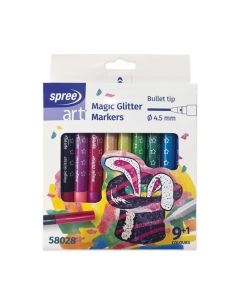 Flomasteri magic glitter 9/1 + 1 Spree