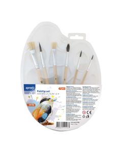 Paleta PVC za boje s kistovima Spree