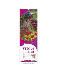 Kalendar zidni Vrtovi 2026.