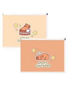 Kuverta PP A4; s zipom, 30 mm dno Spree Kapibara