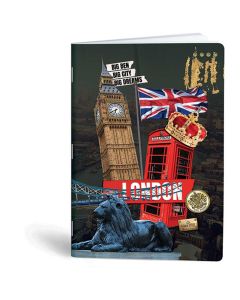 Bilježnica A4 40 listova diktando Collage cities