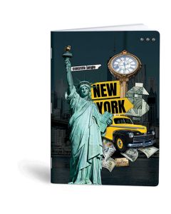 Bilježnica A4 40 listova karo Collage cities