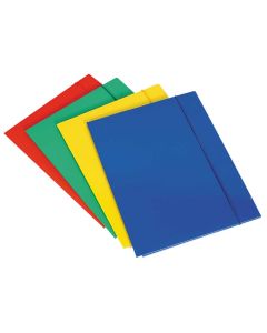 Fascikl 3 klapne s gumicom plastificirani, A4, Nano žuti