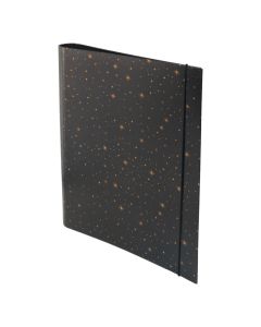Mapa uložna A4 s 2 ringa s gumicom, 40 mm, kartonska, Gold stars Spree