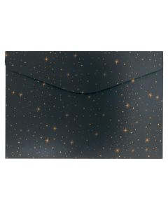 Kuverta s dugmetom kartonska A4 Gold Stars