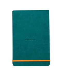 Notes 9x14, Rhodiarama, diktando, tvrdi uvez, paun plavi