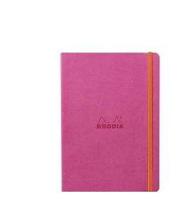 Notes A5, Rhodiarama soft, s gumicom, diktando, fuksija