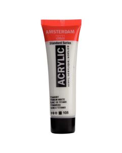 Boja akrilna Amsterdam, 20 ml, Titanium White 105