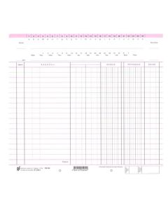 K-1320/C FINANCIJSKI KONTOVNIK JEDNOKOLONSKI SA SALDOM - CRVENI RUB; Komad, 24 x 22 cm