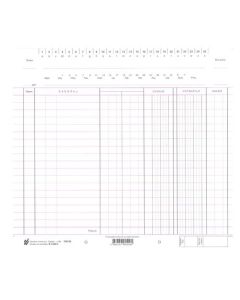 K-1320/B FINANCIJSKI KONTOVNIK JEDNOKOLONSKI SA SALDOM - BEZ RUBA; Komad, 24 x 22 cm