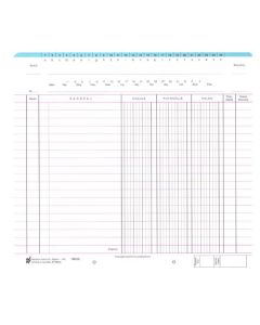 K-1322/P FINANCIJSKI KONTOVNIK SA SALDOM I PROTUSTAVKOM - PLAVI RUB; Komad, 24 x 22 cm