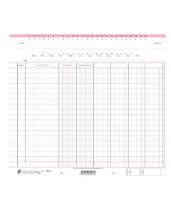 K-1335 FINANCIJSKI KONTOVNIK TROKOLONSKI - CRVENI; Komad, 24 x 22 cm