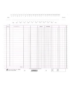 K-1336 FINANCIJSKI KONTOVNIK TROKOLONSKI - BEZ RUBA; Komad, 24 x 22 cm