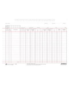 K-6515 FINANCIJSKI KONTOVNIK ZA OSNOVNA SREDSTVA; Komad, 30 x 22 cm
