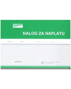 NN-NCR NALOG ZA NAPLATU; Blok 3 x 50 listova, 21 x 14,8 cm