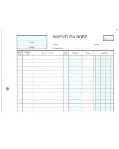 IR-100/T INVENTURA ROBE; Blok 100 listova, 21 x 29,7 cm