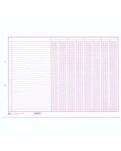 4-DK-50 RASTER SA 4 DVOSTRUKE KOLONE; Blok 50 listova, 40 x 29,5 cm