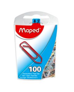 Spojnice za spise u boji sortirano Maped 25 mm, 100/1