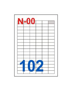 Etikete za laserske i ink-jet pisače Nano, N-00, 30x15 mm, 100/1