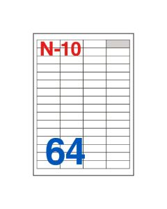 Etikete za laserske i ink-jet pisače Nano, N-10, 48,5x16,9 mm, 100/1