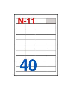 Etikete za laserske i ink-jet pisače Nano, N-11, 48,5x25,4 mm, 100/1