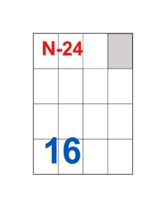 Etikete za laserske i ink-jet pisače Nano, N-24, 52,5x74 mm, 100/1
