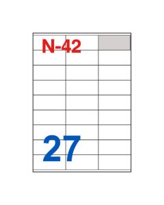 Etikete za laserske i ink-jet pisače Nano, N-42, 70x32 mm, 100/1
