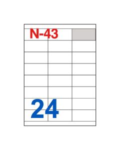 Etikete za laserske i ink-jet pisače Nano, N-43, 70x33,8 mm, 100/1