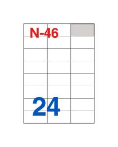 Etikete za laserske i ink-jet pisače Nano, N-46, 70x37 mm, 100/1