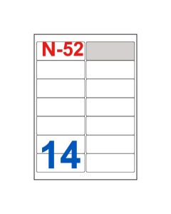 Etikete za laserske i ink-jet pisače Nano, N-52, 99,1x38,1 mm, 100/1