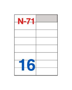 Etikete za laserske i ink-jet pisače Nano, N-71, 105x37 mm, 100/1