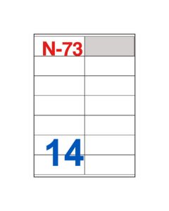 Etikete za laserske i ink-jet pisače Nano, N-73, 105x41 mm, 100/1