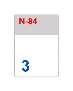 Etikete za laserske i ink-jet pisače Nano, N-84, 210x99 mm, 100/1
